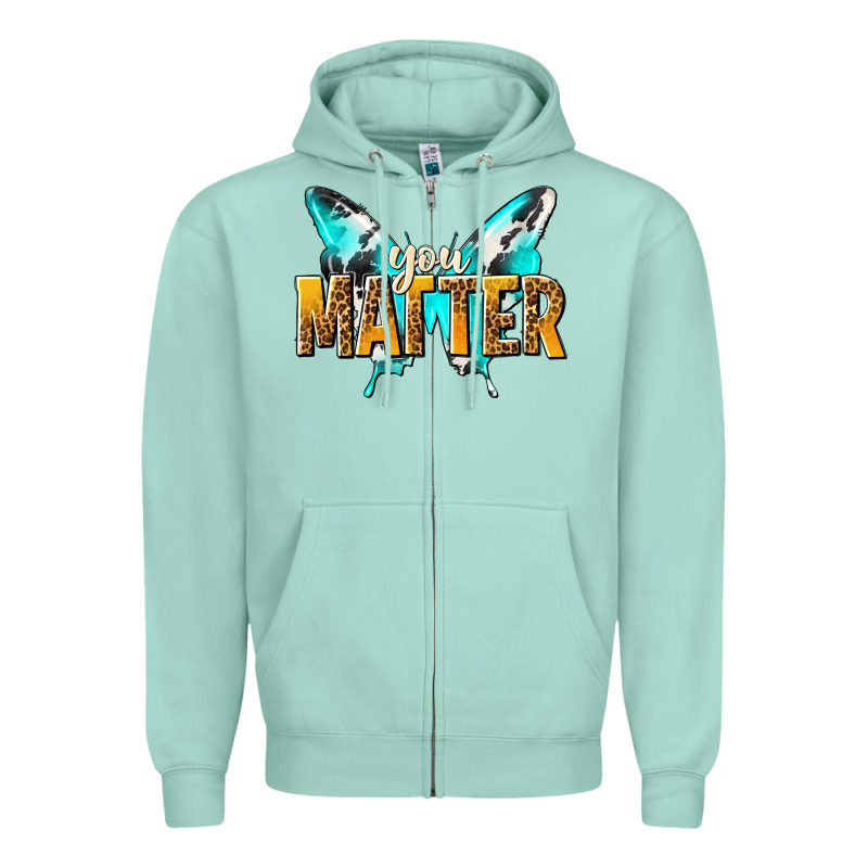 You Matter Zipper Hoodie by NancyCooperArtShop | Teevron