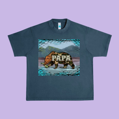 Papa Bear Tumbler Urban Heavy Tee Designed By Artiststas