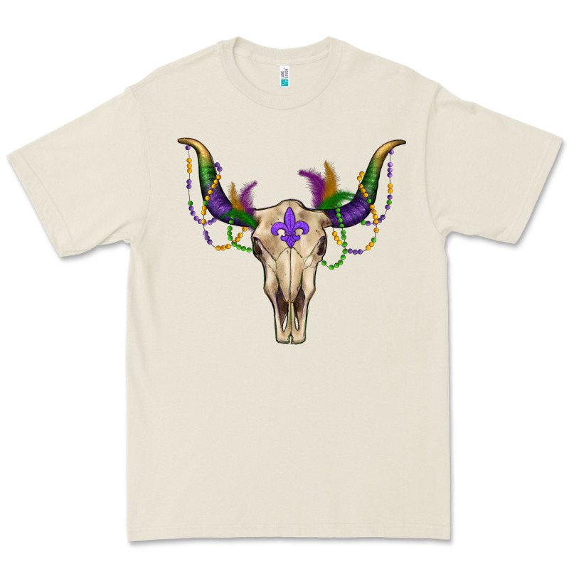 Mardi Gras Bullskull Premium Tee by RanaPortraitStore | Teevron