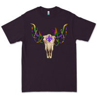 Plum mardi gras bullskull Premium Tee - RanaPortraitStore
