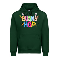 Forest Green do the bunny hop easter Urban Hoodie - CowGirlArtShop