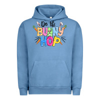 Pigment Pebble Blue do the bunny hop easter Urban Hoodie - CowGirlArtShop
