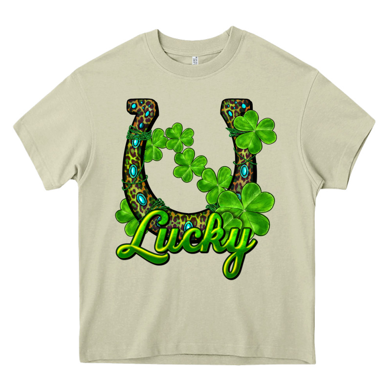 Lucky Shamrock Horseshoe Heavy Core Tee by RanaPortraitStore | Teevron