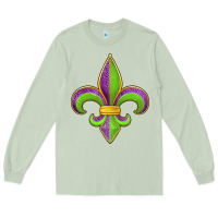 Matcha mardi gras fleur de lis leopard Long Sleeve Tee - Jasminsmagicworld