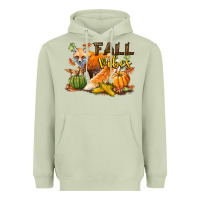 Matcha Fall Vibes Fox Heavyweight Hoodie - LillyAllenDesigns