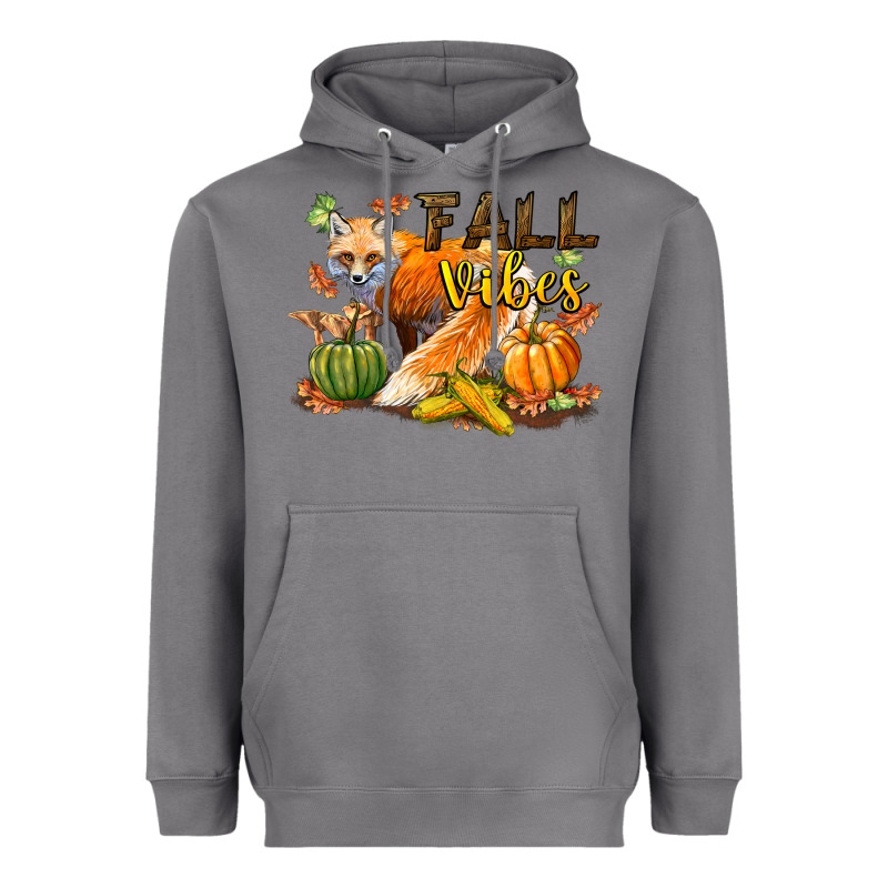 Fall Vibes Fox Heavyweight Hoodie by LillyAllenDesigns | Teevron