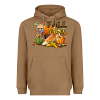 Toasted Coconut Fall Vibes Fox Heavyweight Hoodie - LillyAllenDesigns
