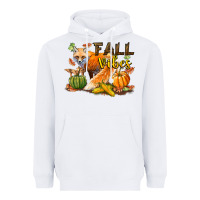 White Fall Vibes Fox Heavyweight Hoodie - LillyAllenDesigns