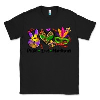 Black peace love  mardi gras Classic Tee - AdoDesignShop
