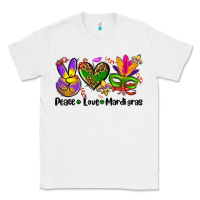 White peace love  mardi gras Classic Tee - AdoDesignShop