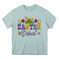 Arona easter vibes and butterfly with bunny and flowers Heavy Core Tee - Artiststas
