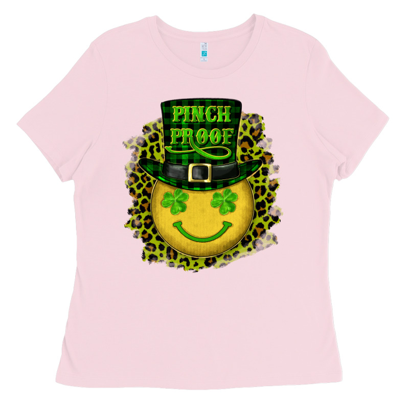 St. Patricks Day Pinch Proof Lucky Face Ladies Tee by RanaPortraitStore | Teevron
