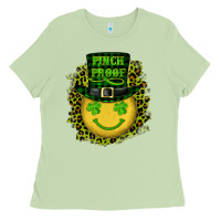 Matcha st. patricks day pinch proof lucky face Ladies Tee - RanaPortraitStore