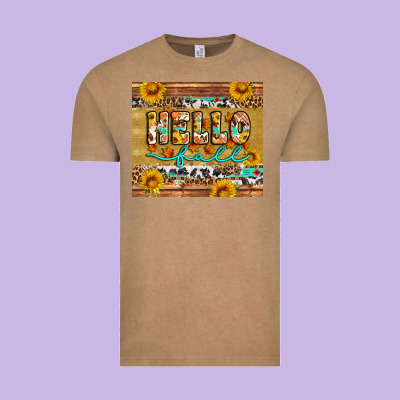 Western Hello Fall Tumbler Vintage Tee Designed By Artiststas