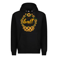 Black Happy Fall Sunflowers Premium Hoodie - Bettercallsaul