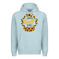 Blue Mist Happy Fall Sunflowers Premium Hoodie - Bettercallsaul