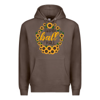 Coffee Happy Fall Sunflowers Premium Hoodie - Bettercallsaul