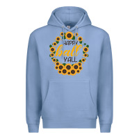 Colony Blue Happy Fall Sunflowers Premium Hoodie - Bettercallsaul