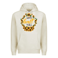 Oatmeal Heather Happy Fall Sunflowers Premium Hoodie - Bettercallsaul