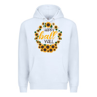 White Happy Fall Sunflowers Premium Hoodie - Bettercallsaul