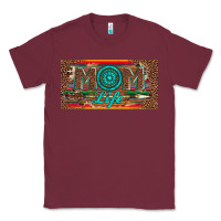 Burgundy mom life license plate Classic Tee - Artiststas