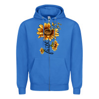 True Royal faith sunflower Zipper Hoodie - MaliasSmallBusiness