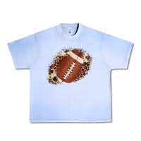 Grape Ice football cowhide leopard patch Urban Heavy Tee - JahusDesignShop