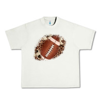 Pistachio football cowhide leopard patch Urban Heavy Tee - JahusDesignShop