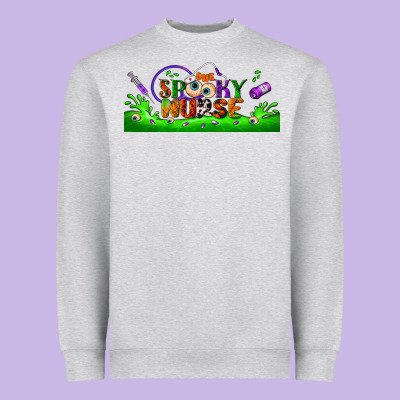 One Spooky Nurse Libbey Glass Heavyweight Sweatshirt Designed By Bundleandbundleshop