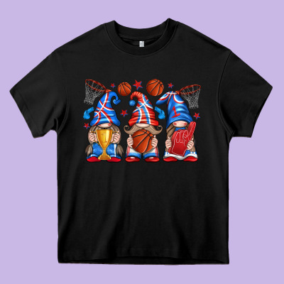 Basketball Gnome Heavy Core Tee Designed By Texasbilliewilder