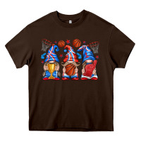 Chocolate Brown basketball gnome Heavy Core Tee - texasbilliewilder