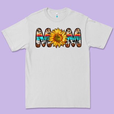 Mom Sunflower Premium Tee Designed By Zillion Design Studio