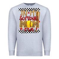 Heather Grey in my softball mom era Premium Sweatshirt - Artiststas