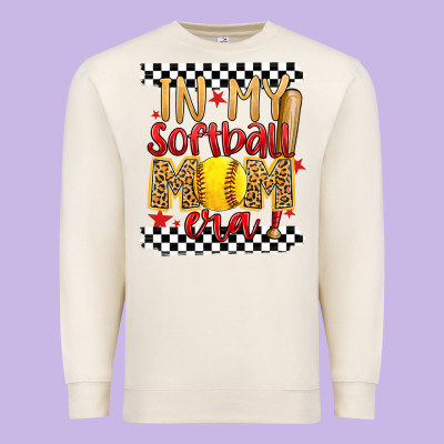 In My Softball Mom Era Premium Sweatshirt Designed By Artiststas
