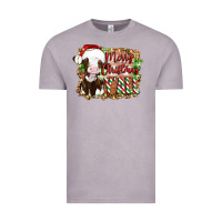 Vintage Zinc merry christmas y'all cow Vintage Tee - Artiststas