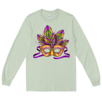 Matcha mardi gras carnival mask Long Sleeve Tee - Jasminsmagicworld