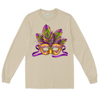 Mushroom mardi gras carnival mask Long Sleeve Tee - Jasminsmagicworld