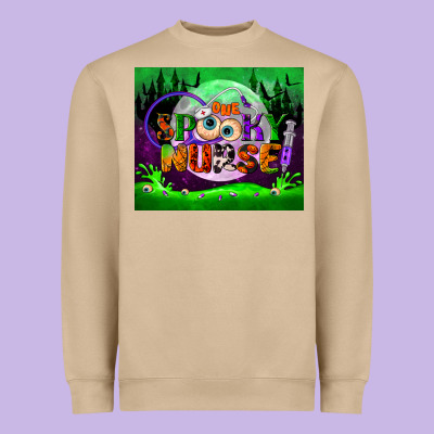 One Spooky Nurse Mouse Pad Heavyweight Sweatshirt Designed By Bundleandbundleshop
