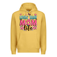 Antique Gold livin' that mom life Premium Hoodie - JahusDesignShop