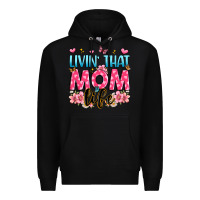 Black livin' that mom life Premium Hoodie - JahusDesignShop
