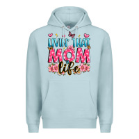 Blue Mist livin' that mom life Premium Hoodie - JahusDesignShop