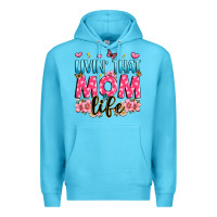 Ocean Blue livin' that mom life Premium Hoodie - JahusDesignShop