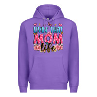 Purple livin' that mom life Premium Hoodie - JahusDesignShop