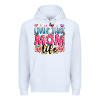 White livin' that mom life Premium Hoodie - JahusDesignShop