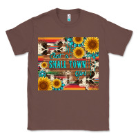 Chestnut just a small town girl with gemstone sunflower serape and cowhide Classic Tee - Artiststas