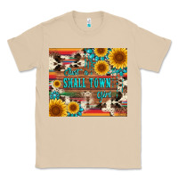 Mushroom just a small town girl with gemstone sunflower serape and cowhide Classic Tee - Artiststas