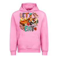 Fuchsia Pink lets eat Urban Hoodie - CowGirlArtShop