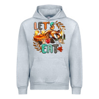 Heather Grey lets eat Urban Hoodie - CowGirlArtShop