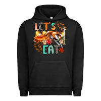 Pigment Black lets eat Urban Hoodie - CowGirlArtShop