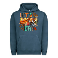 Pigment Midnight Navy lets eat Urban Hoodie - CowGirlArtShop